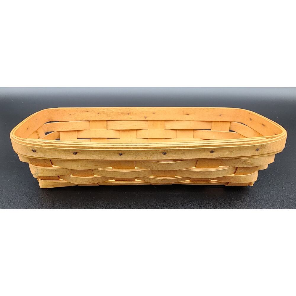 Longaberger Handwoven Basket 1998 SDW Signed – Small Utility Storage Tray